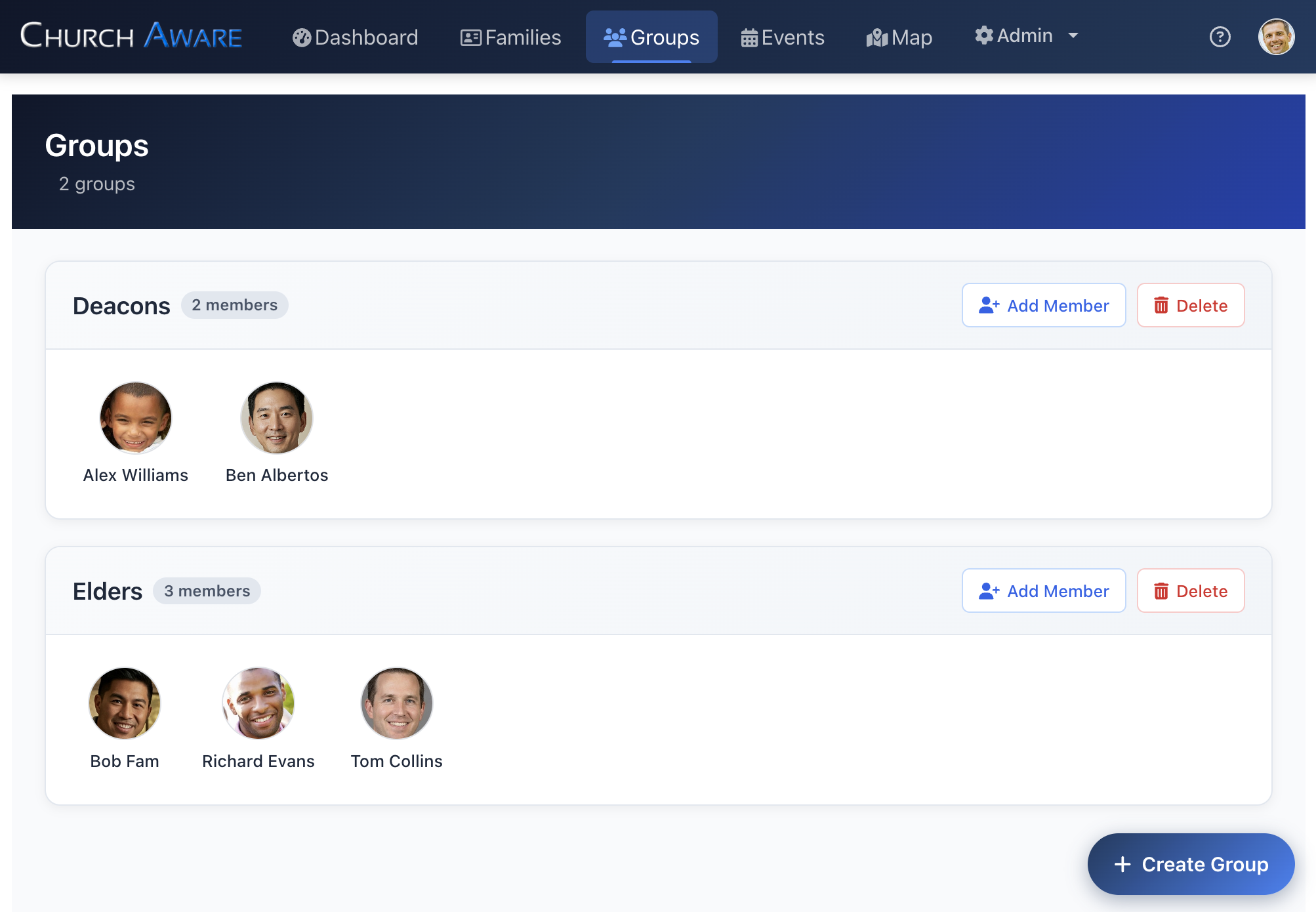 Churchinfo Church Aware — Modern Church Directory Software | Free Trial